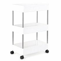 Carrinho Organizador Cozinha Banheiro 3 Prateleira Estante Multiuso Rodinhas Fruteira ou Manicure Carrinho Organizador Cozinha Banheiro 3 Prateleira Estante Multiuso Rodinhas Fruteira ou Manicure