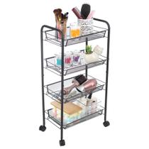 Carrinho Organizador Cozinha Banheiro Multiuso 4 Andares