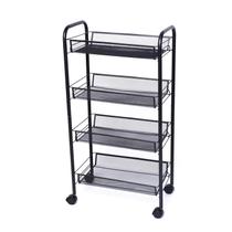 Carrinho Organizador Cozinha Sala Multiuso Com 4 Prateleiras Carrinho Organizador Cozinha Sala Multiuso Com 4 Prateleiras