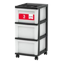 Carrinho Organizador de Armazenamento IRIS USA com 3 Gavetas e Rodízios Carrinho Organizador de Armazenamento IRIS USA com 3 Gavetas e Rodízios