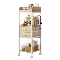 Carrinho organizador de maquiagem DongRong Rolling com 2 gavetas Carrinho organizador de maquiagem DongRong Rolling com 2 gavetas