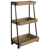 Carrinho Organizador Multiuso 03 Prateleiras P1032 Mel PP Milani Store Carrinho Organizador Multiuso 03 Prateleiras P1032 Mel PP Milani Store