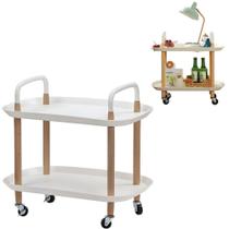 Carrinho Organizador Multiuso 2 Prateleiras - Praticidade E Mobilidade Carrinho Organizador Multiuso 2 Prateleiras - Praticidade E Mobilidade