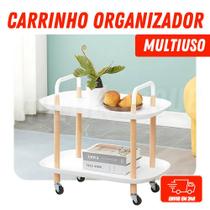 Carrinho Organizador Multiuso 2 prateleiras Carrinho Organizador Multiuso 2 prateleiras