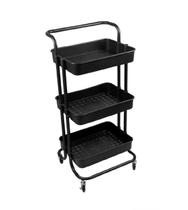 Carrinho Organizador Multiuso 3 Prateleiras 42x35x86cm Carrinho Organizador Multiuso 3 Prateleiras 42x35x86cm