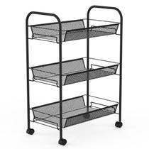 Carrinho organizador multiuso 3 prateleiras new york Carrinho organizador multiuso 3 prateleiras new york