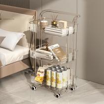 Carrinho Organizador Multiuso Acrílico Transparente 3 Prateleiras - Dasshaus Decoração Salão Cosméticos Quarto Escritório Carrinho Organizador Multiuso Acrílico Transparente 3 Prateleiras - Dasshaus Decoração Salão Cosméticos Quarto Escritório