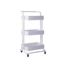 Carrinho Organizador Multiuso Berlim Cozinha Escritório Quarto 3 Prateleiras Branco Carrinho Organizador Multiuso Berlim Cozinha Escritório Quarto 3 Prateleiras Branco