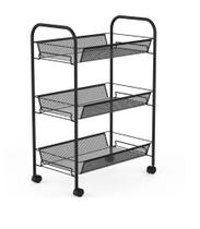 Carrinho Organizador Multiuso Com 3 Prateleiras Carrinho Organizador Multiuso Com 3 Prateleiras