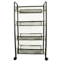 Carrinho Organizador Multiuso Com 4 Prateleiras ( Fruteira )