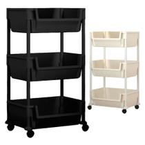 Carrinho Organizador Multiuso Cozinha Banheiro 3 Pratele Pre