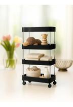 Carrinho Organizador Multiuso Cozinha Banheiro Lavand Preto