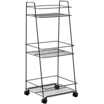 Carrinho Organizador Multiuso Guadalupe 3 Andares Metal com Rodinhas Preto Schmitt