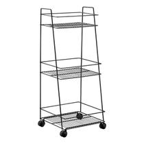 Carrinho organizador multiuso guadalupe 3 andares preto schmitt