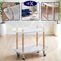 Carrinho Organizador Multiuso Oval Estante 2 andares Cantinho da Café 2 Prateleiras Sala de Espera Consultório Salão de Beleza Clinica Casa Carrinho Organizador Multiuso Oval Estante 2 andares Cantinho da Café 2 Prateleiras Sala de Espera Consultório Salão de Beleza Clinica Casa