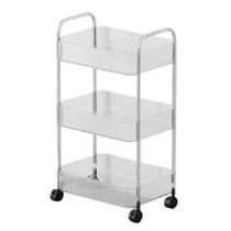 Carrinho Organizador Multiuso Portátil Rodinhas 3 Prateleira