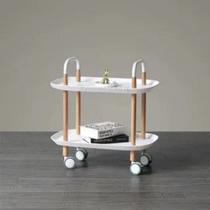 Carrinho Organizador Rack Prateleiras Estante Jarro Sala Rodinhas Quadro Casa Suporte