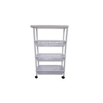 Carrinho organizadora 4 prateleiras multiuso quarto sala brinquedos salao manicure varanda branco Carrinho organizadora 4 prateleiras multiuso quarto sala brinquedos salao manicure varanda branco
