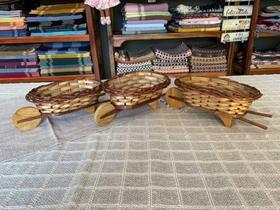 carrinho oval de vime carrinho oval de vime