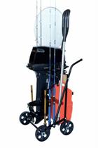 Carrinho p/ motor de barco até 25hp 04rodas c/ organiz. plus