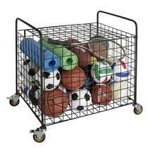 Carrinho para Bolas Esportivas MyGift Armário Metálico com Rodas 80x89x69 cm Carrinho para Bolas Esportivas MyGift Armário Metálico com Rodas 80x89x69 cm