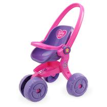 Carrinho Para Boneca Rosa Infantil Menina - Usual Brinquedos