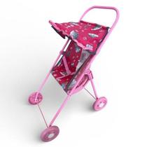 Carrinho Para Bonecas Modelo Simples Metálico Dobrável 60cm MP