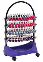 Carrinho Para Esmaltes Smaltbell Classic 4 Bandejas, Roxo - Dompel