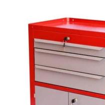 Carrinho para Ferramentas 120 KG Fechado 3 Gavetas C-06 Vermelho FERCAR