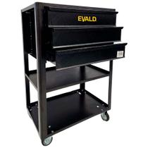 Carrinho para Ferramentas 60x40x89 Aberto com 3 Gavetas EVC-7 EVALD