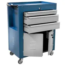 Carrinho para Ferramentas Azul com 2 Portas 3 Gavetas C06 Fercar