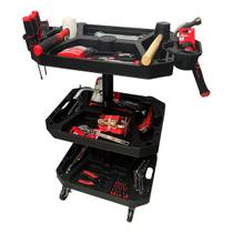Carrinho Para Ferramentas Com 3 Bandejas Modulares (326085) - Tactix Carrinho Para Ferramentas Com 3 Bandejas Modulares (326085) - Tactix