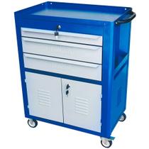 Carrinho para ferramentas com 3 gavetas fechado chaveado azul ref.f65a fercar cs06 Carrinho para ferramentas com 3 gavetas fechado chaveado azul ref.f65a fercar cs06
