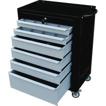 Carrinho para Ferramentas com 6 Gavetas Preto N 8 FERCAR Carrinho para Ferramentas com 6 Gavetas Preto N 8 FERCAR