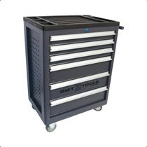 Carrinho Para Ferramentas Profissional Cinza 6 Gavetas Ideal Em organização Em Oficinas Garagens