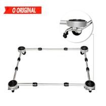 Carrinho Para Fogão Geladeira Suporte Pé Gira Fácil Branco - Quality Carrinho Para Fogão Geladeira Suporte Pé Gira Fácil Branco - Quality