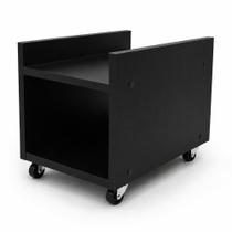 Carrinho para gabinete CPU computador home office organizado - Preto Carrinho para gabinete CPU computador home office organizado - Preto