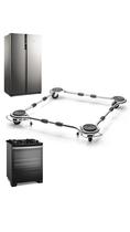 Carrinho Para Geladeira E Fogão com Suporte Ajustável e Aço Inox Reforçado Carrinho Para Geladeira E Fogão com Suporte Ajustável e Aço Inox Reforçado