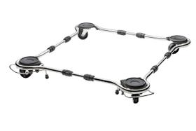 Carrinho Para Geladeira E Fogão com Suporte Ajustável e Aço Inox Reforçado Carrinho Para Geladeira E Fogão com Suporte Ajustável e Aço Inox Reforçado