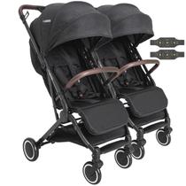 Carrinho para Gemeos Duplo Compacto Kiddo Sprint II Preto Carrinho para Gemeos Duplo Compacto Kiddo Sprint II Preto