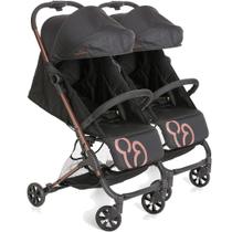 Carrinho para Gemeos Passeio Galzerano Duolee Duo Preto Cobre Carrinho para Gemeos Passeio Galzerano Duolee Duo Preto Cobre