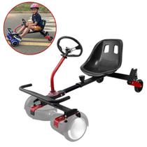 Carrinho Para Hoverboard Hoverkart Universal Com Encosto E Volante Carrinho De Rolimã Manobras Amortecedor Overboard