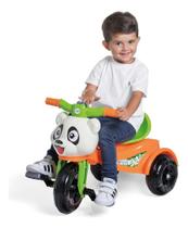 Carrinho Para Passeio Motoquinha Triciclo Infantil PANDA Com Pedal BUZINA Cestinha - CALESITA