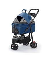 Carrinho para passeio pet Azul