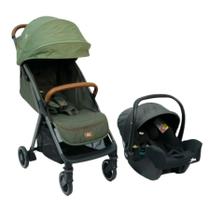 Carrinho parcel combo pine com bebê conforto i-snug shale - joie