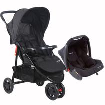 Carrinho Passeio C/ Bebê Conforto Delta Duo Pro Preto Voyage Carrinho Passeio C/ Bebê Conforto Delta Duo Pro Preto Voyage