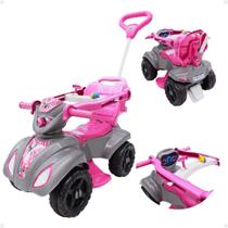 Carrinho Passeio Com Haste Quadriciclo Andador Baby Aranha