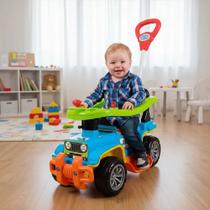 Carrinho Passeio Criança Jip Jip Câmbio Buzina Som Infantil Maral com empurrador e suporte para pais