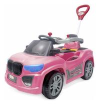Carrinho Passeio E Pedal Bm Car Rosa Maral Cor:Rosa