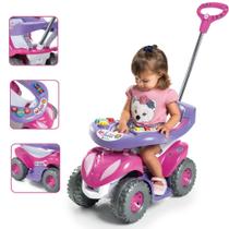 Carrinho Passeio Infantil Suporte Pés 30Kg Haste Direcionavel Menino Menina